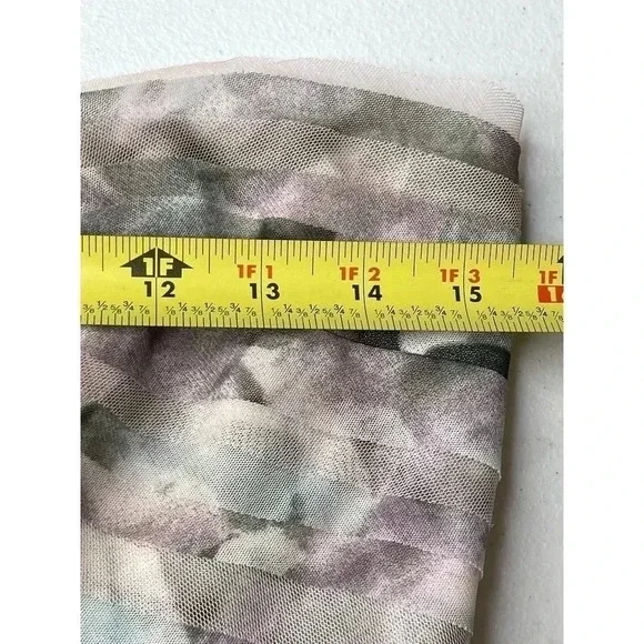 BCBGMAXAZRIA Erika Watercolor Tiered Gown size S strapless - Picture 5 of 10